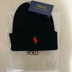 Black Polo Ralph Lauren Beanie